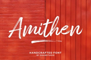 Amithen: The Textured Brush Font for Authentic Design
