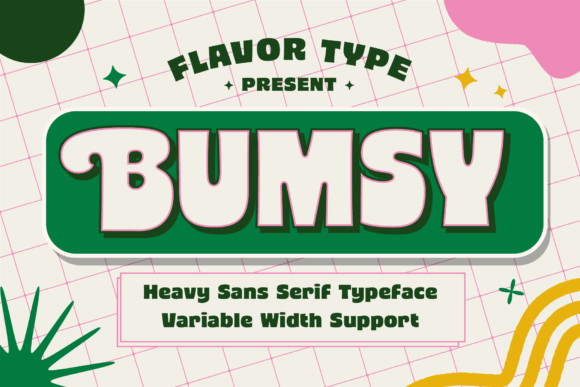 Bumsy: The Bold Display Font That Brings Playful Energy to Any Project
