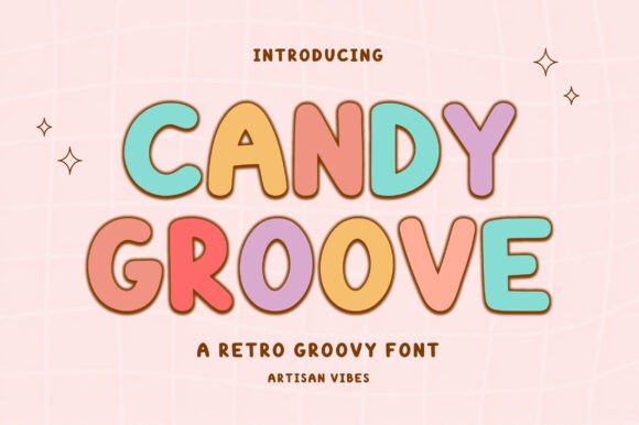 Candy Groove: A Retro Font with Modern Versatility