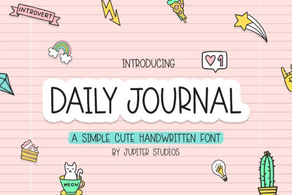 Daily Journal: A Handwritten Font with Chalkboard Charm