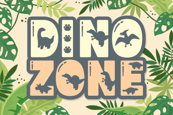 Dino Zone: A Playful Typeface for Youthful Projects