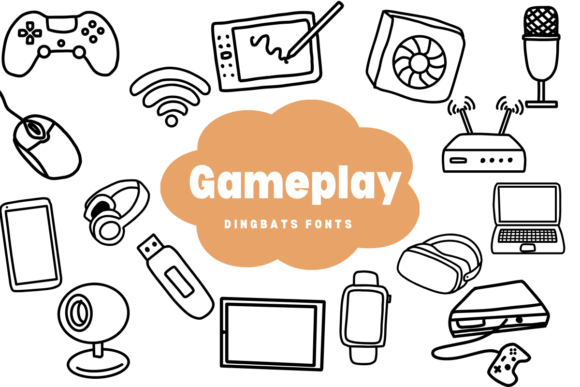 Gameplay: The Sketch-Style Dingbats Font for Creative Projects