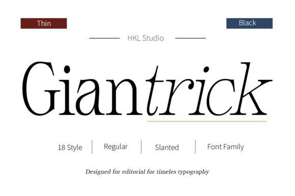 Giantrick: The Elegant Serif for Modern Brands