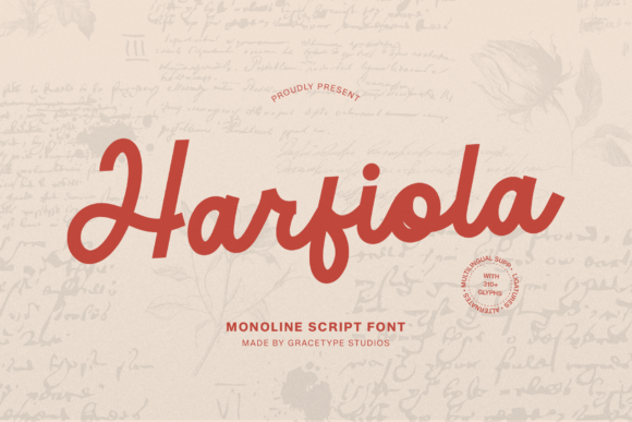 Harfiola: The Monoline Script for Timeless Branding