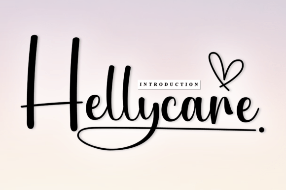 Hellycare Font: Sweet Cursive for Elegant & Casual Designs