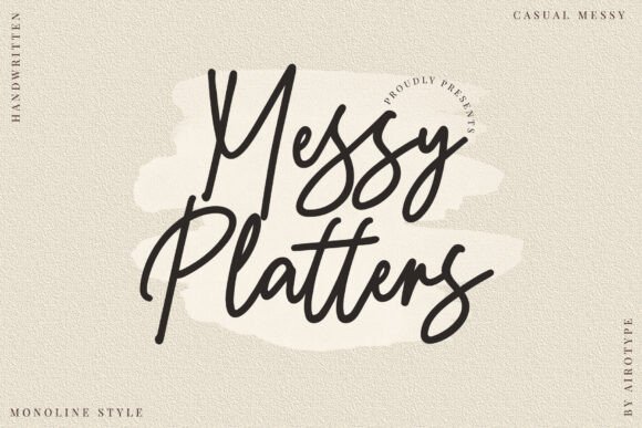Messy Platters: Unleash Handwritten Charm