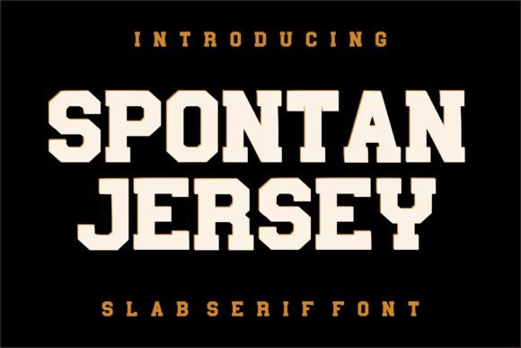 Spontan Jersey: The Slab Serif for Athletic Branding