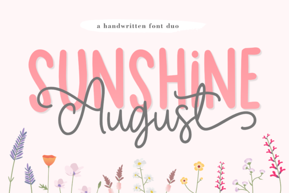 Sunshine August: A Duo Font for a Branded, Friendly Feel