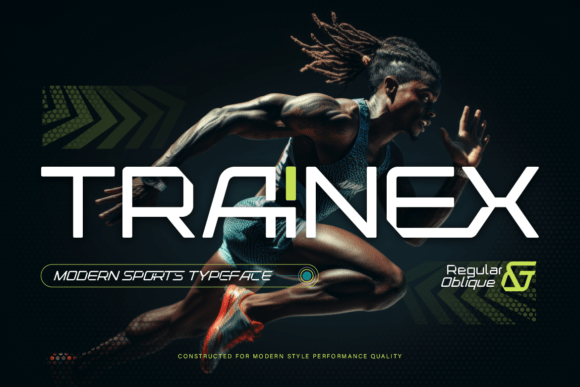 Trainex: The Modern Typeface for Peak Performance Branding